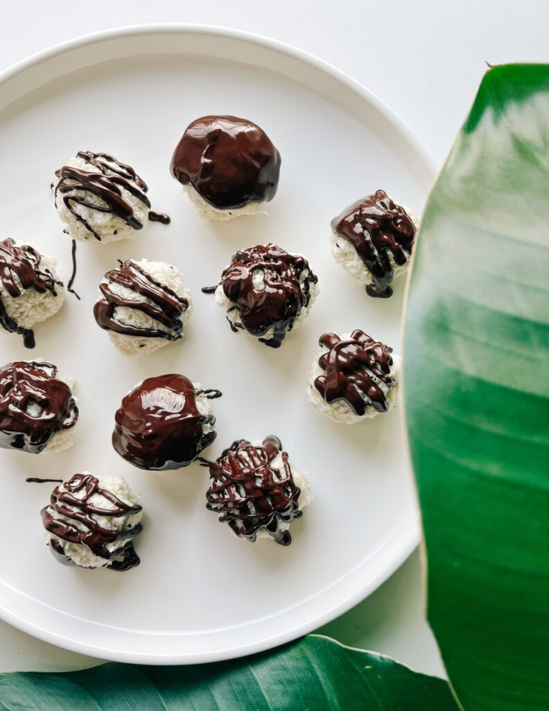 kiwi and coconut truffles